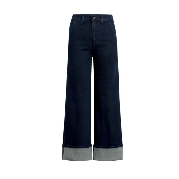 NEW JOE'S The Trixie Denim women Trousers With Wide Cuffs in medium wash 825 7t3 - Picture 11 of 11